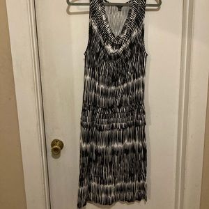 Ann Taylor dress black white sleeveless